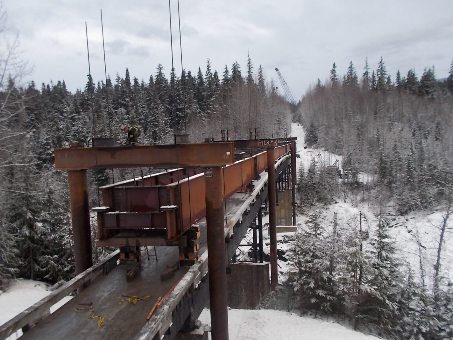 Nass River Bridge, Nass Camp, BC Surespan